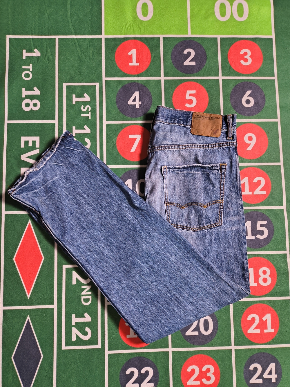 American Eagle Low Loose Jeans 32x29 Baggy Boyfriend Denim Tagged 32x32